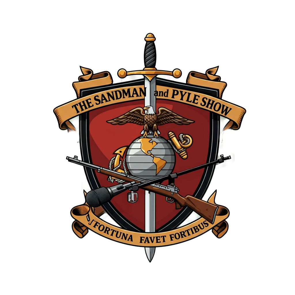 the sandman and pyle show logo